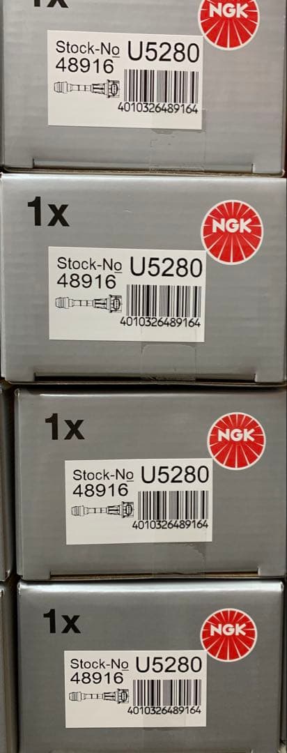 NGK コイルU5280 48916 4本セット NGK U5280 日本特殊陶業 イグニッションコイル ストックNo.48916