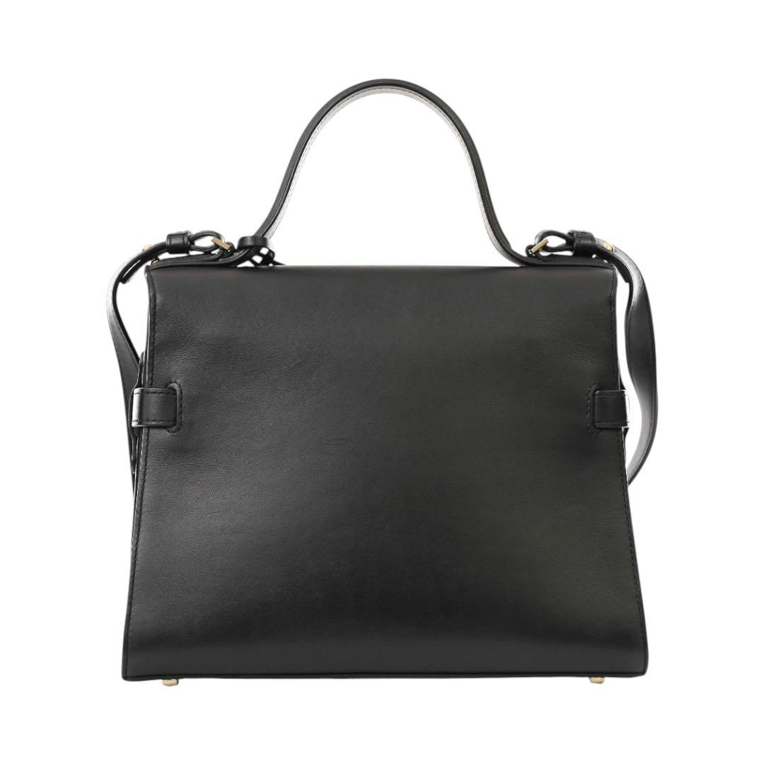 極美品】デルヴォー タンペート MM 黒 ブラック レザー ショルダー