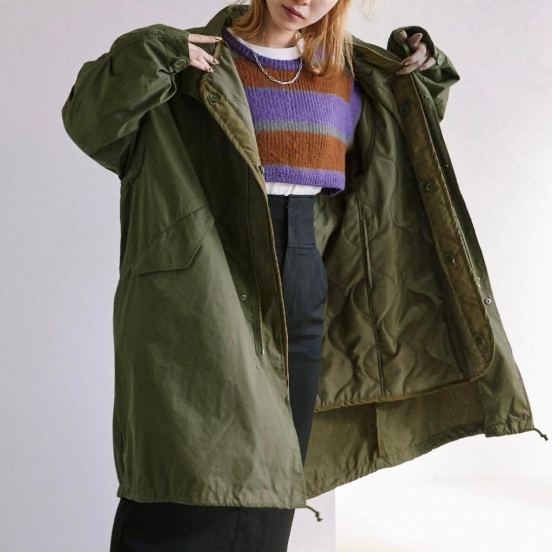 新品未使用】byYOUANCE バイユアンス マルチWAYモッズコート カーキ