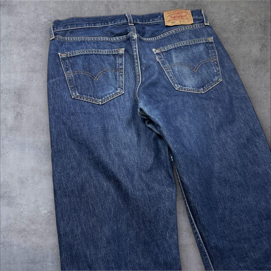 90s リーバイス USA製 501 ヒゲ グッドフェード 濃紺 神サイズ - メルカリ