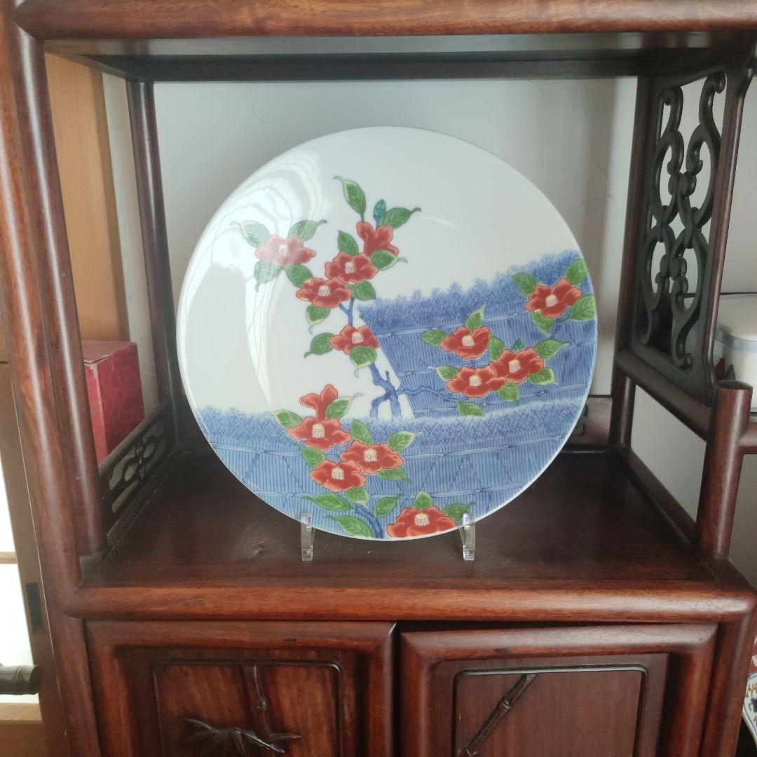 ■1月31日終了■新年特価♥13代 今泉今右衛門 色鍋島柴垣椿絵額皿 Yahoo!オークション -「今右衛門 色鍋島」の落札相場・落札価格