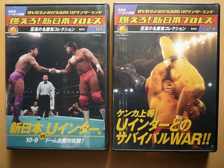 DVD　燃えろ!新日本プロレス 新日本VS Uインター　2枚セット 2026年最新】燃えろ!新日本プロレス 新日本vsuインターの人気アイテム