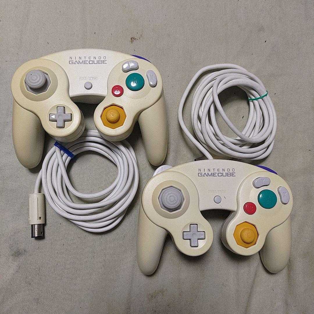 ニンテンドー ゲームキューブ コントローラー ホワイト 黄ばみ2個