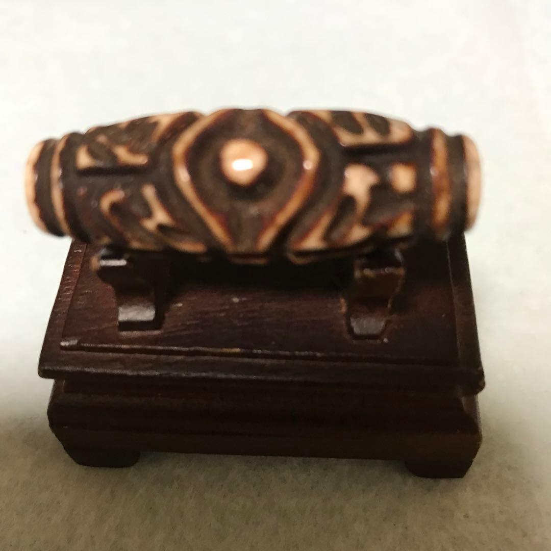 超珍品激レア‼︎ 彫刻　六字真言　二眼天珠　最強の魔除け　ふれでぃ