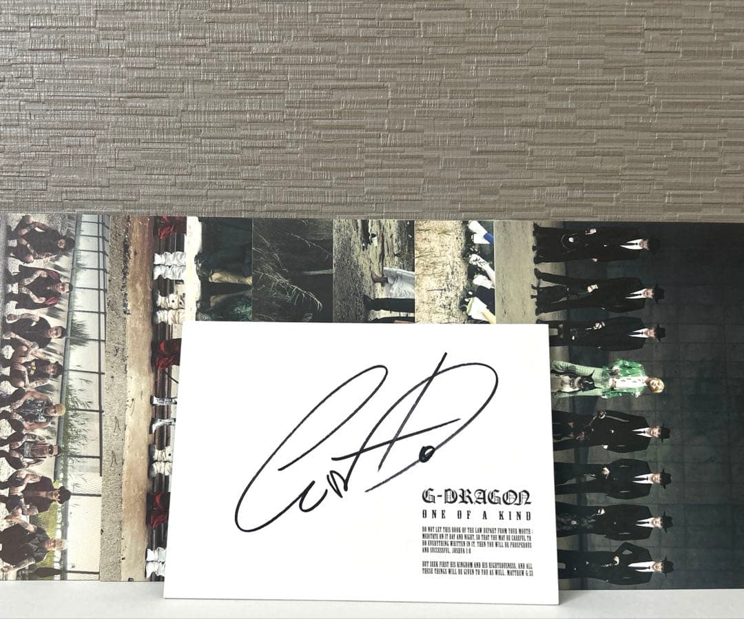 G-DRAGON “ONE OF A KIND” CD 直筆サイン入り G-Dragon 1st Mini Album - ONE OF A KIND 韓国盤 CD 公式 アルバム