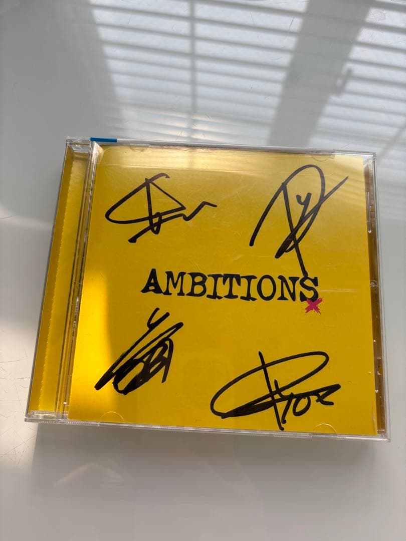 ONE OK ROCK AMBITIONS サイン入り ONE OK ROCK ワンオクロック サイン入りCD Europeanパス - メルカリ