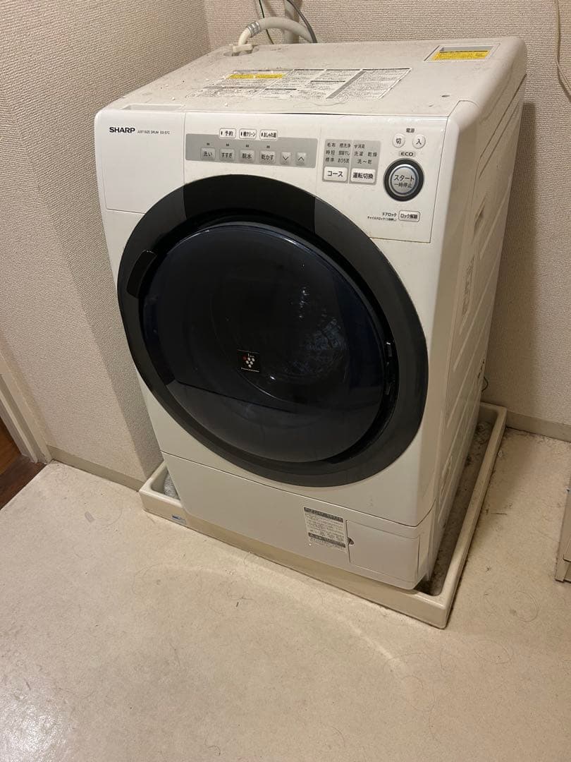 SHARP ドラム式洗濯機 2018年 無料配達 埼玉県川口市から