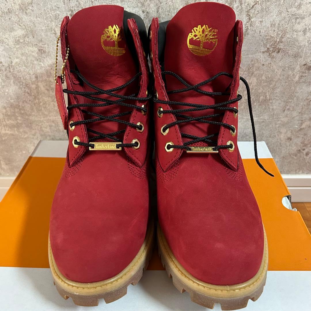 27㎝ Timberland 赤 ブーツ レッド 箱無し - メルカリ