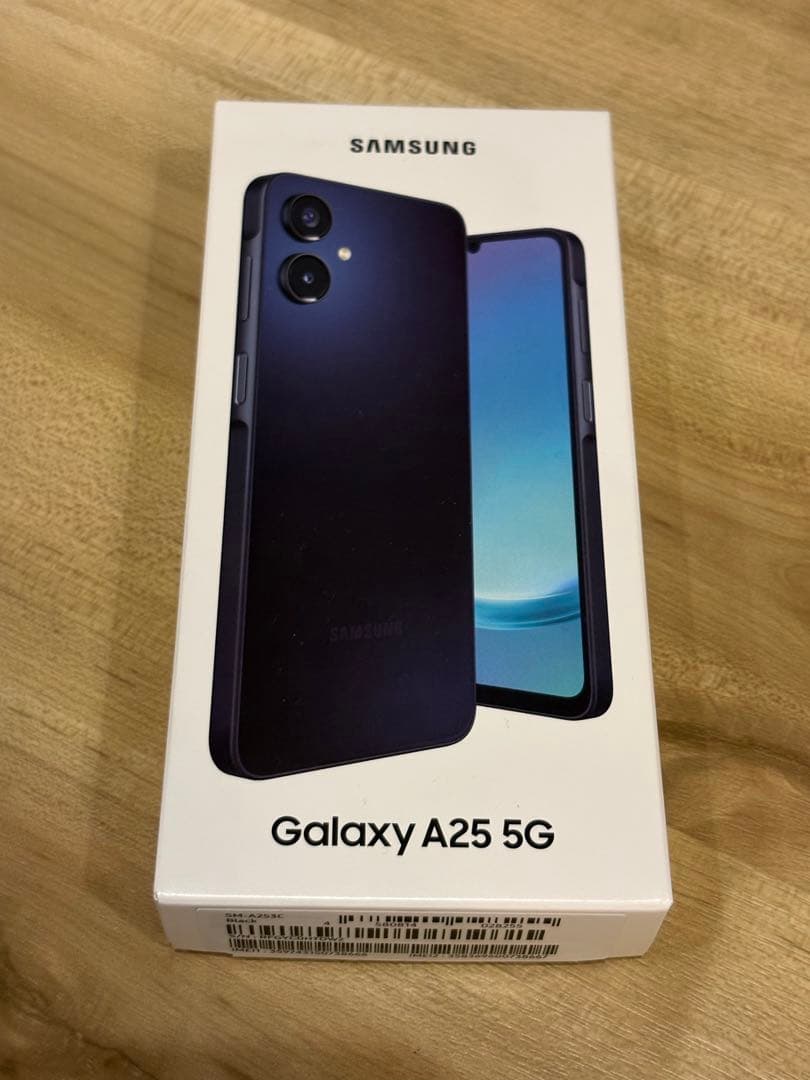 新品未使用 GALAXY A25 5G ブラック Galaxy A25 5G SCG33 4G+64G au Black SIMロック解除済み 新品 未使用