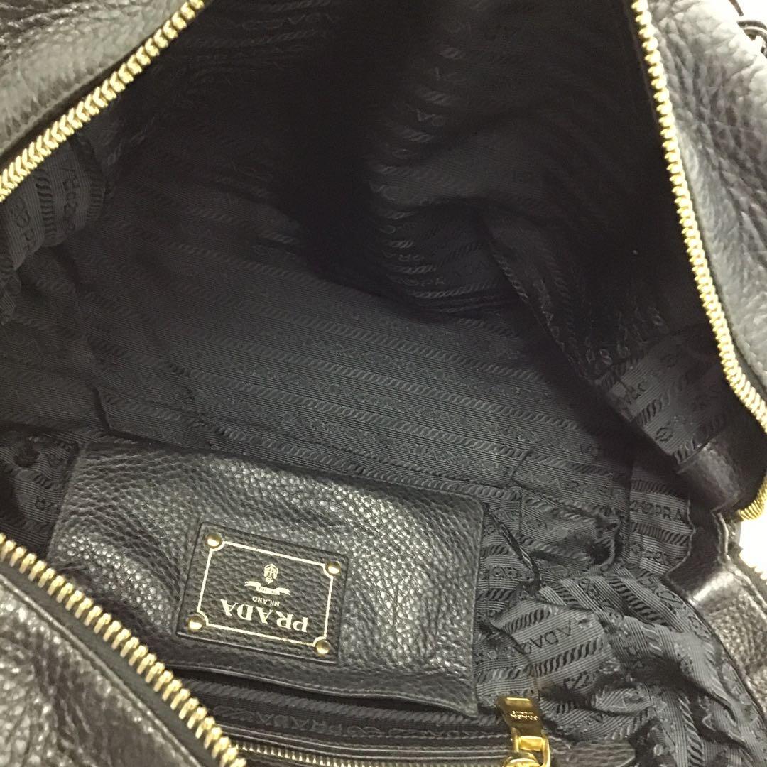 ❣️PRADAプラダ❣️レザーミニボストンバック ヴィッテロダイノ