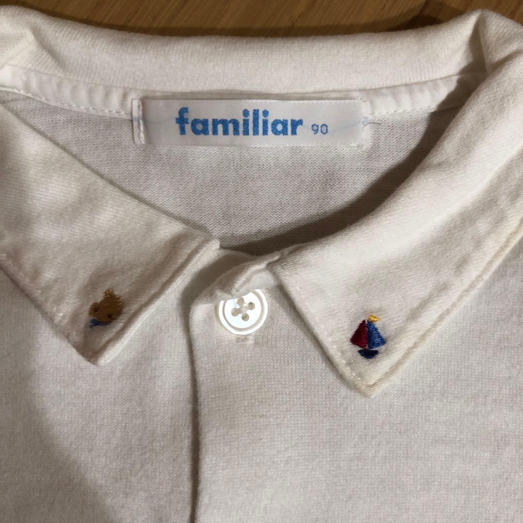 Familiar ファミリア ロンパース2点セット(サイズ60) familiar シャツ
