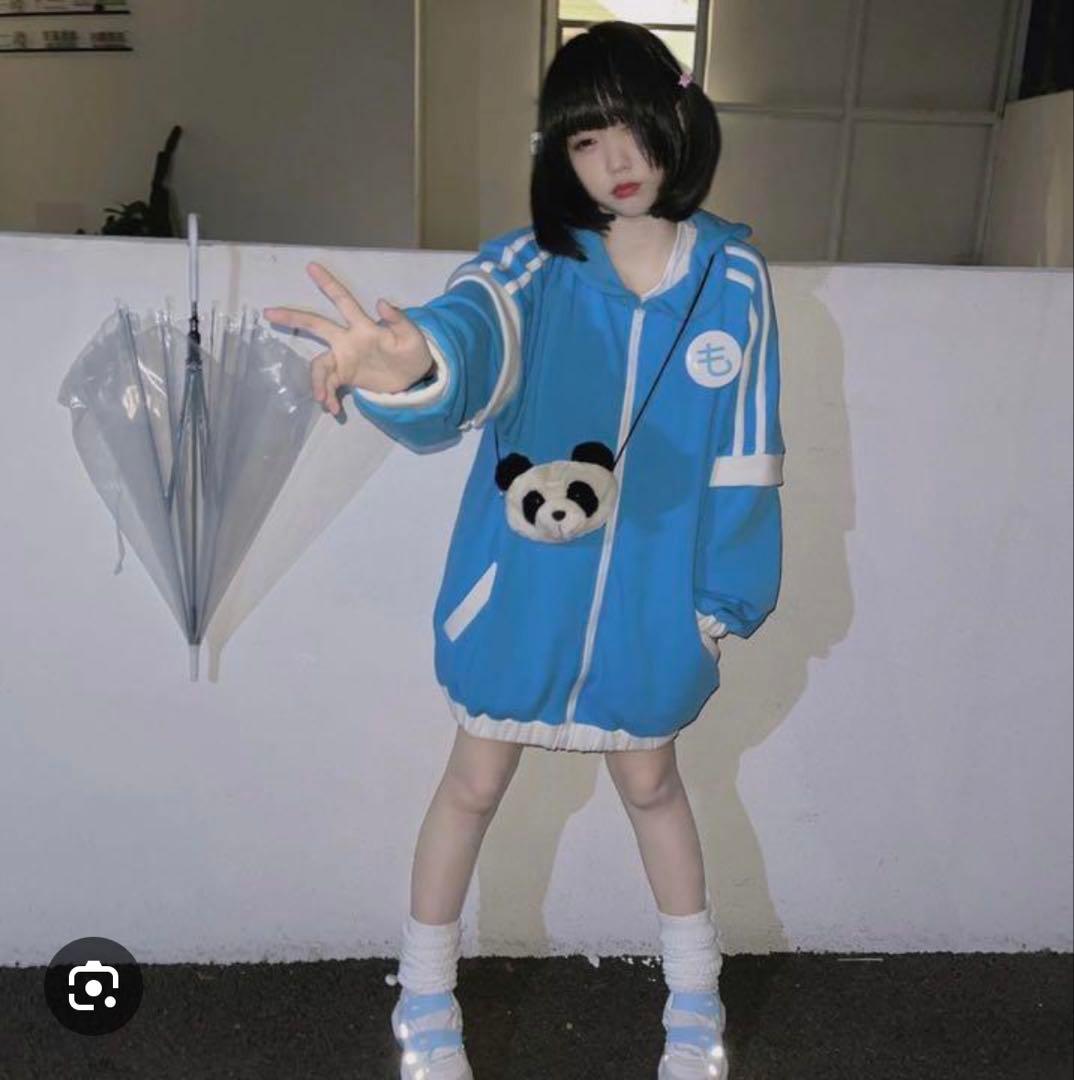 あのちゃん着用 夢展望 青パーカー - メルカリ