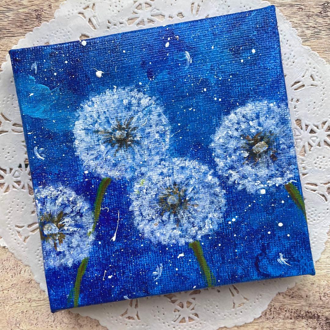 アクリル画 オイルパステル画 想いを乗せてNo.2 キャンバスアート