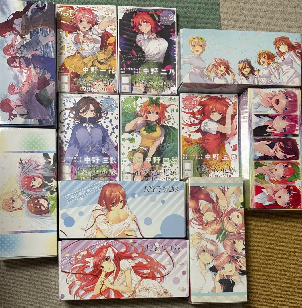 五等分の花嫁　カードゲーム　まとめ売り 五等分の花嫁 カードゲーム」より第1弾商品としてスタートデッキ（全5