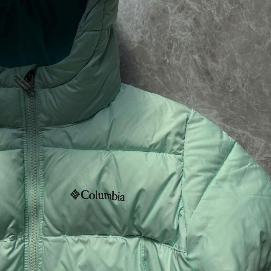 超美品‼️】Columbia ダウンジャケット ライトグリーン M - メルカリ