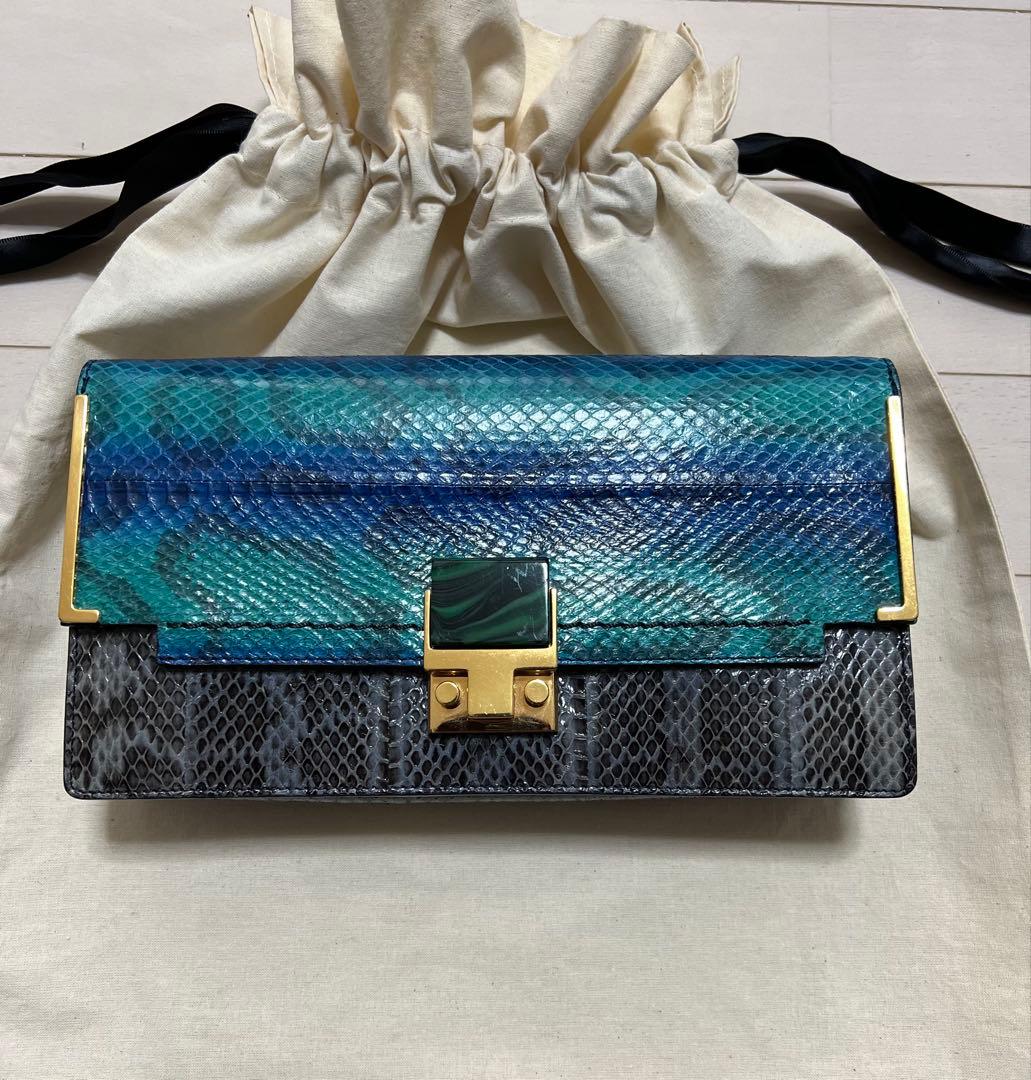 LANVAN Python Bag アルベールエルバス クラッチバッグ