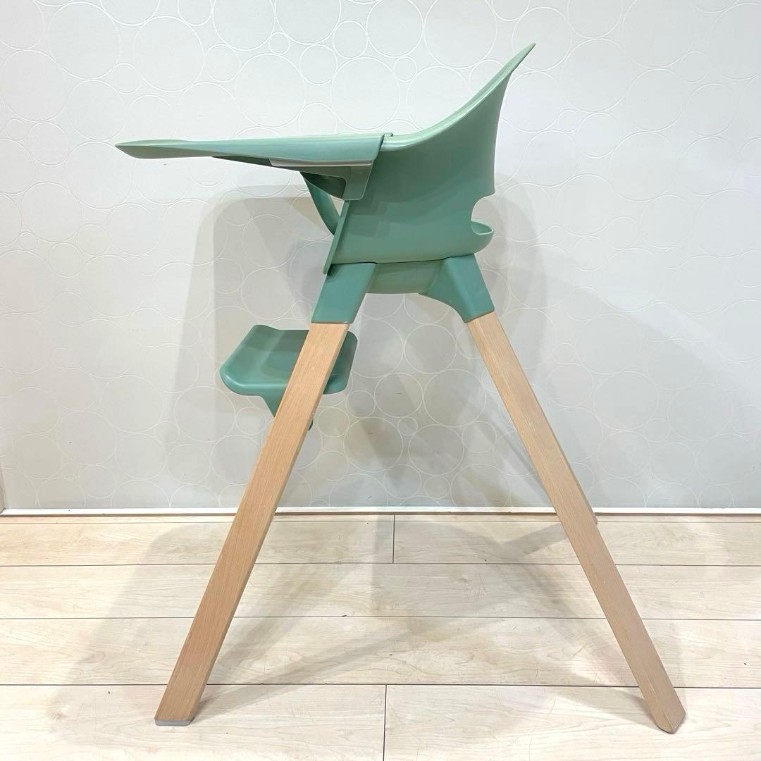 美品】STOKKE Clikk ストッケクリック ハイチェア グリーン 正規品