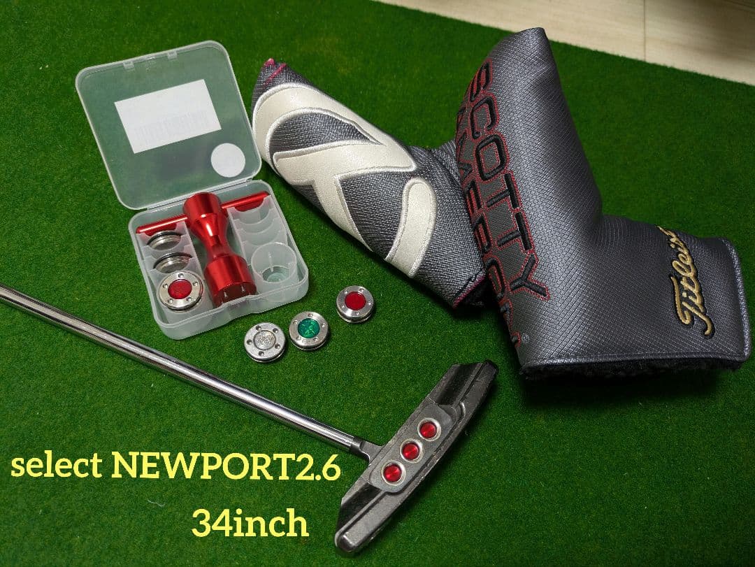 クラブ SCOTTY CAMERON SELECT NEWPORT2.6 34inch 新品グリップ】34インチ スコッティキャメロン セレクト ニューポート