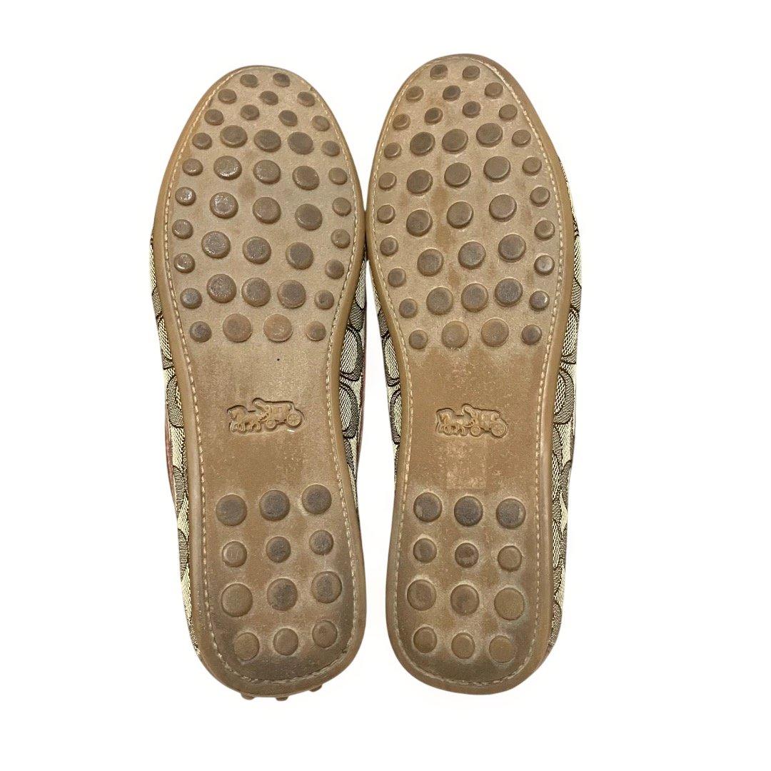 本日限定値引‼️美品‼️箱付❣️COACH モカシン ベージュ/ブラウン