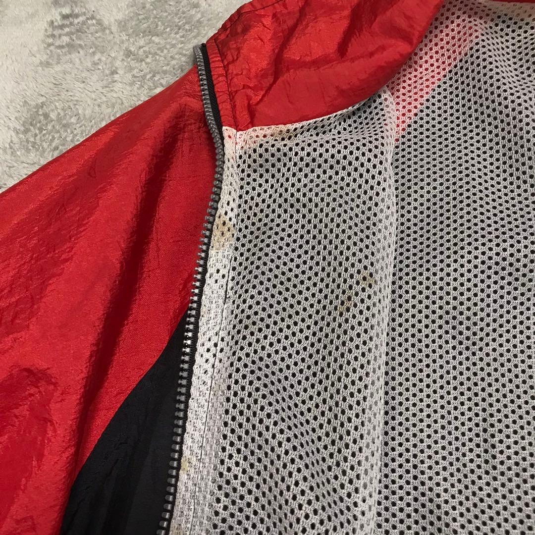 90s NIKE ナイキ ビンテージナイロンジャケット 風車ロゴ マルチカラー