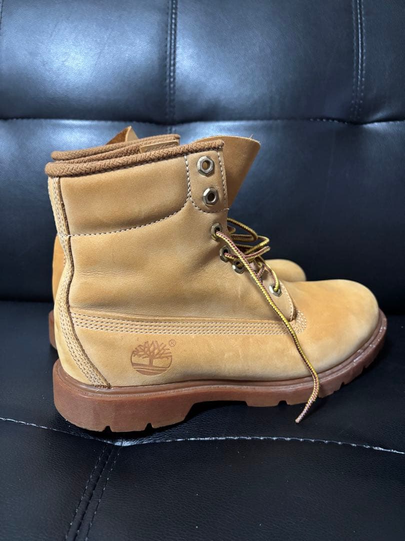 美品Timberland 10066 イエローブーツ7 25 ヌバックレザー - 靴