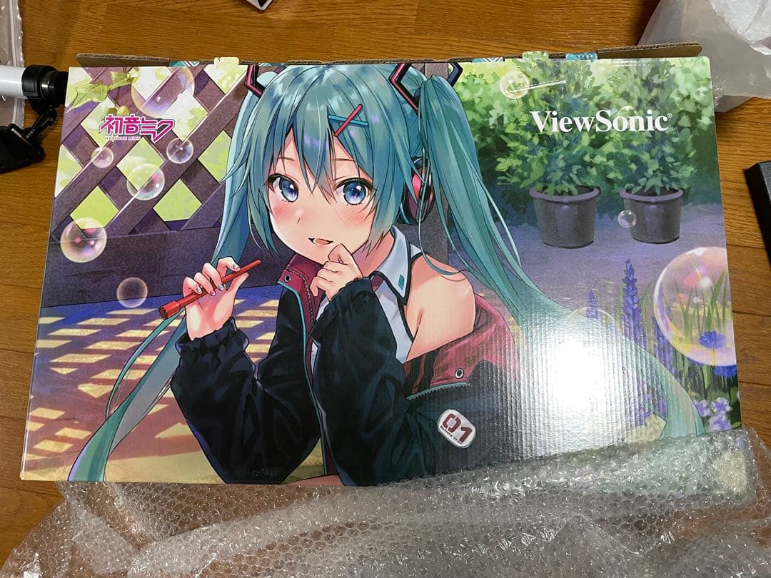 23.8インチ 初音ミク コラボディスプレイ VA2456-MIKU ビューソニック、初音ミクとコラボした液晶ディスプレイを発売決定