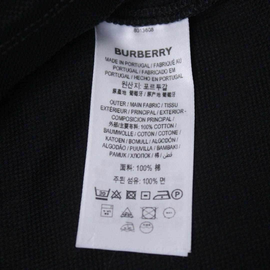 極美品 ティッシ期 BURBERRY TBロゴ ポロシャツ モノグラム刺繍 黒