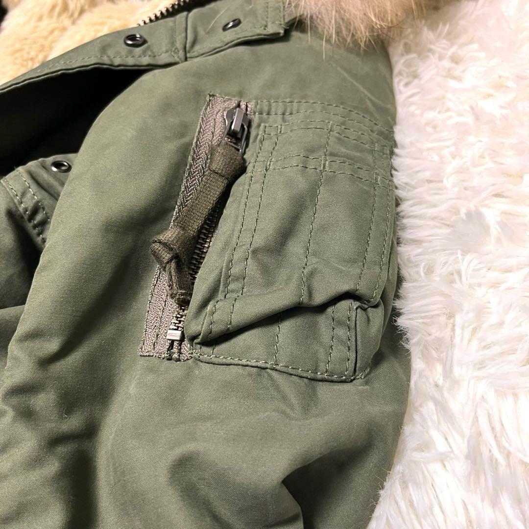 美品】アメリカンラグシー モッズコート オリーブ M 4way ラクーン