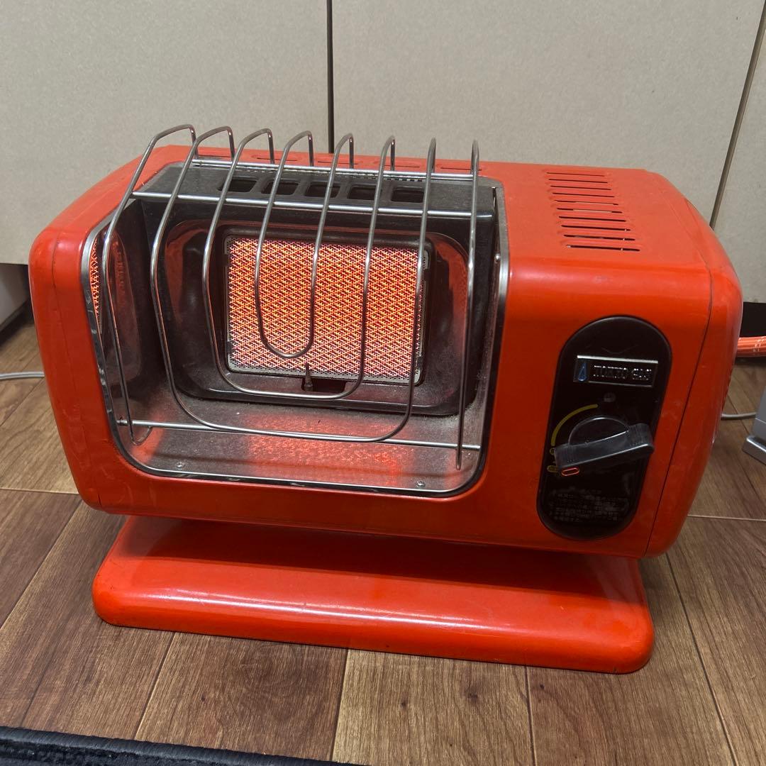 リンナイ ガスストーブ オレンジ レトロ 都市ガス R-460P 現状保管品