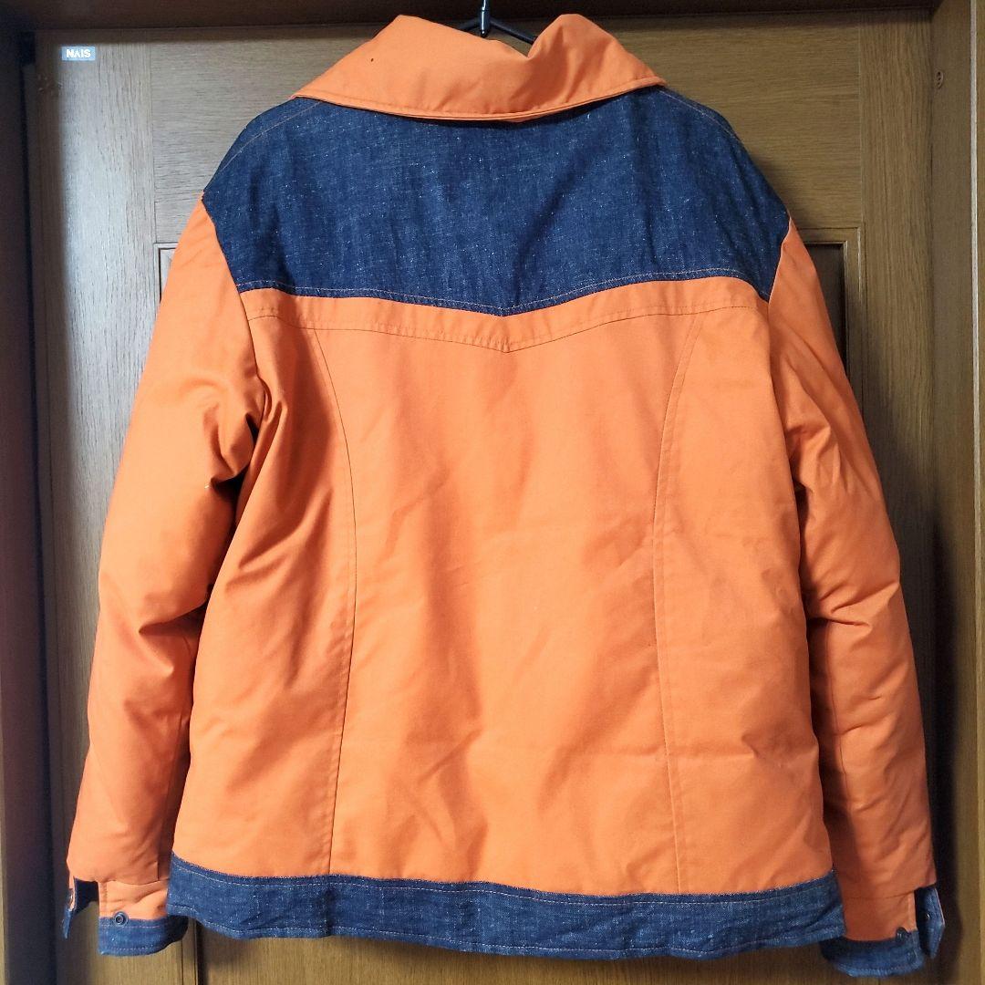 Levi's RED TAB オレンジ 濃紺 デニム ダウンジャケット - メルカリ