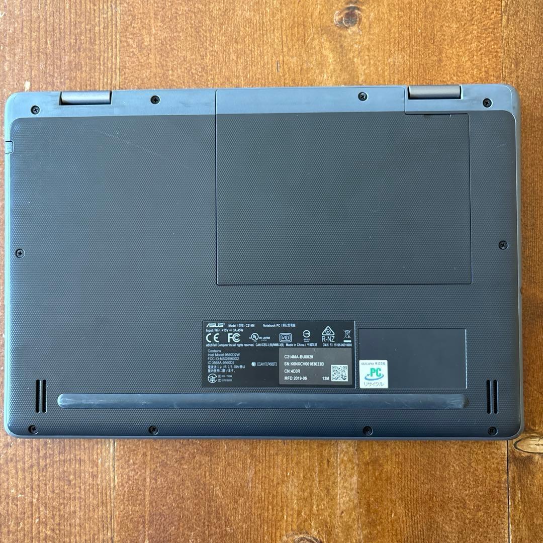 充放電回数12 ASUS Chromebook C214M 使用頻度極小美品中古 - メルカリ