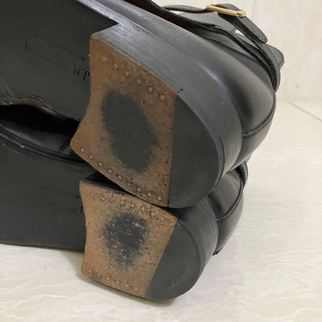 J.M.Weston　ショートブーツ　3.5D　レザー　バックル　黒