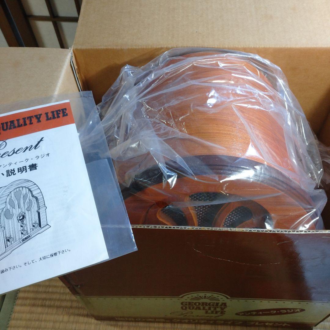 未使用品 ジョージア AM/FMラジオ 当選品 ノベルティ 木製 - メルカリ
