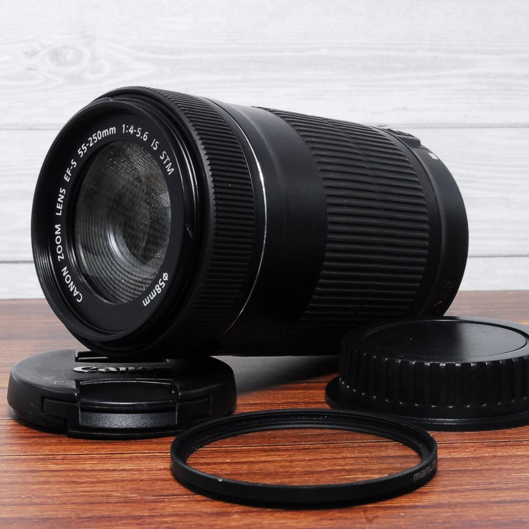 望遠レンズ Canon EF-S 55-250mm F4-5.6 IS STM Canon EF-S 55-250mm f/4-5.6 IS STM Telephoto Zoom Lens with