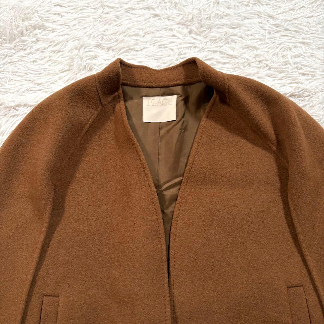 新品同様✨Plage プラージュ ハミルトン ケープコート 38 キャメル 38