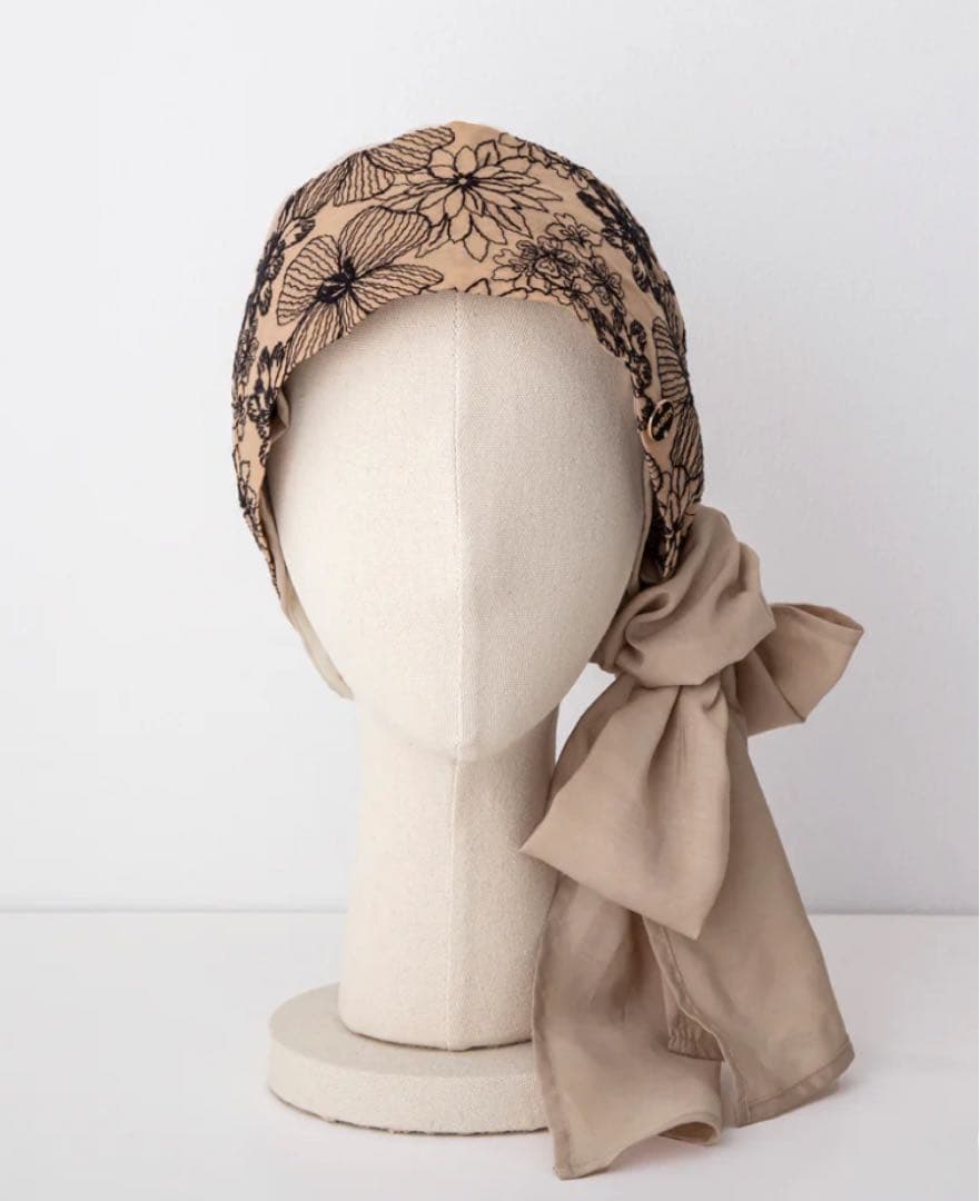 バレン医療用帽子/BARENスカーフハットSCARF HAT SCARF HAT (M) / KnitLace-Navy – BAREN（バレン）