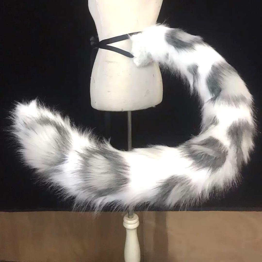 ハンドメイド動物しっぽ　アニマルテール 130cm ユキヒョウ　雪豹 How snow leopards use their tails - YouTube