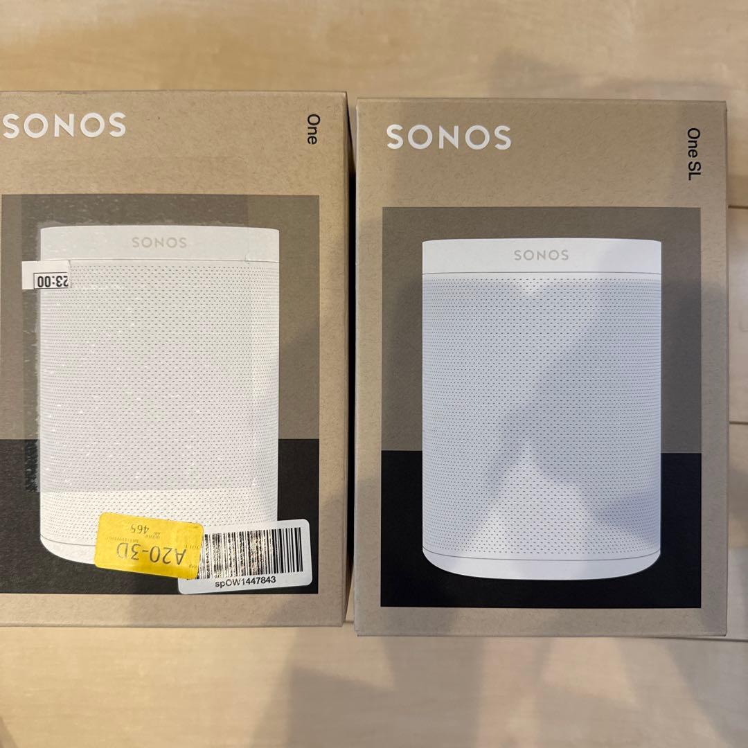 1 度使用 美品 SONOS One(gen2) One SL ホワイト セット - メルカリ