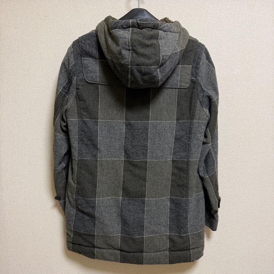 極美品】ts(s) ダッフルコート L グレー系 チェック - メルカリ