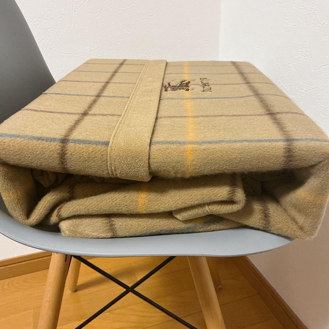 BURBERRY × 西川産業】ラム100％ブランケット（日本製）純毛毛布