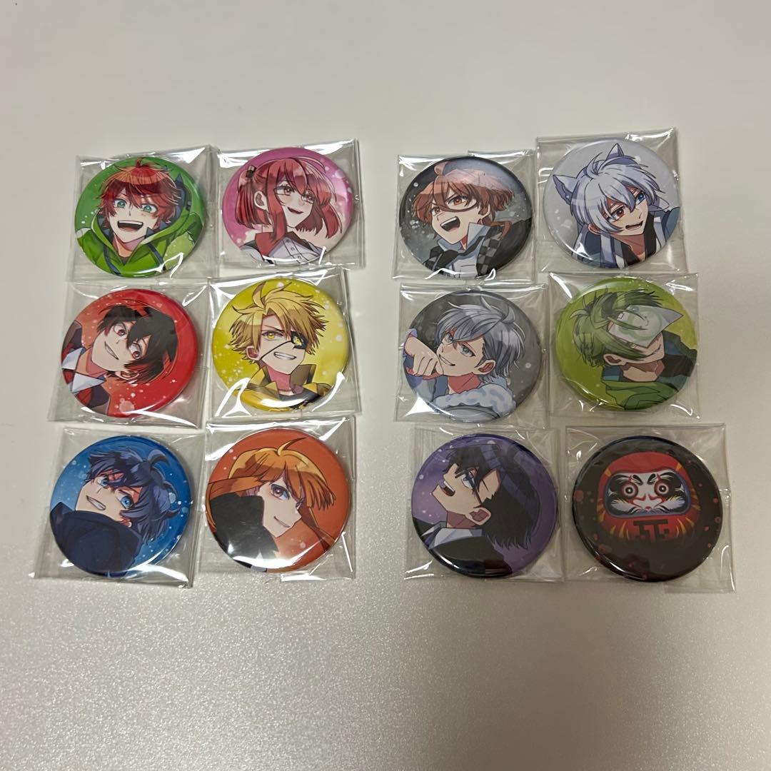 カラフルピーチ 缶バッジ だるまさんがころんだ 全12種セット からぴち