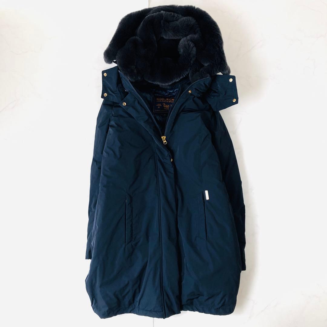 美品✨ウールリッチ ボウブリッジ ダウンコート ラビットファー