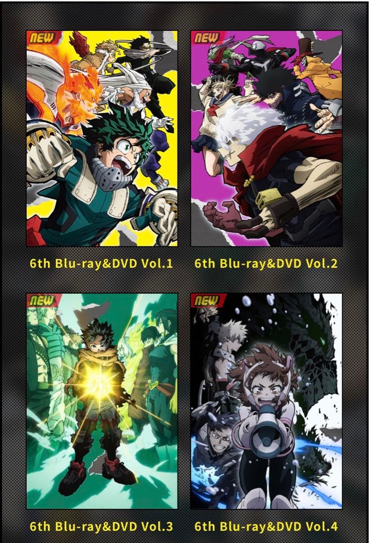 僕のヒーローアカデミア6th 全巻完結セット dvd オンライン