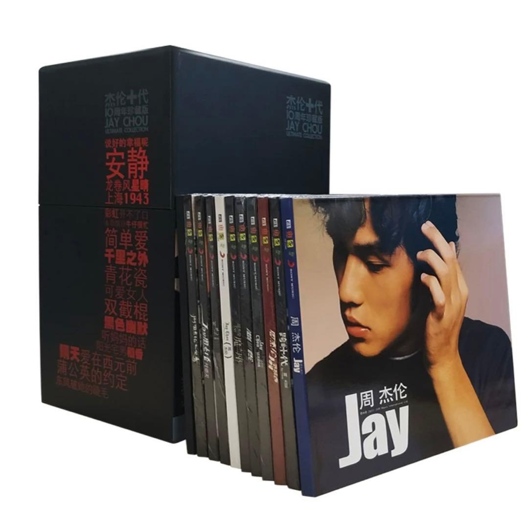 周杰倫 JAY CHOU　杰伦十代　10周年記念盤　CD10枚　中国盤 新品 Original Jay Chou Album Complete Set Jay 10th Anniversary CD