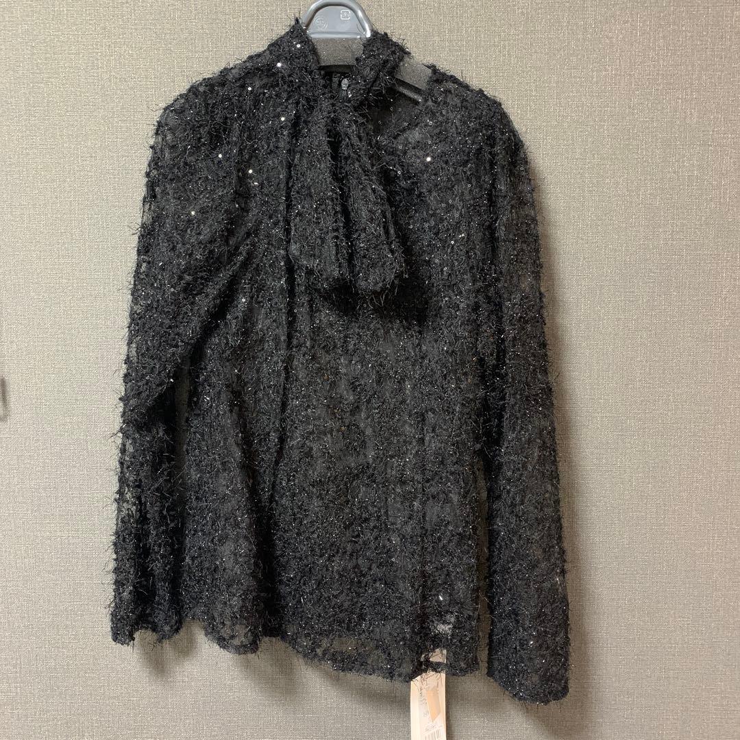 フレイアイディー ジャガードボウタイタックスリーブブラウス - メルカリ