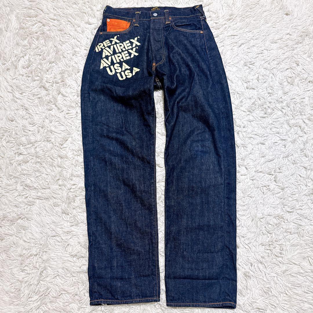 EVISU AVIREX デニムジーンズ w32 コラボ 2001 インディゴ - メルカリ