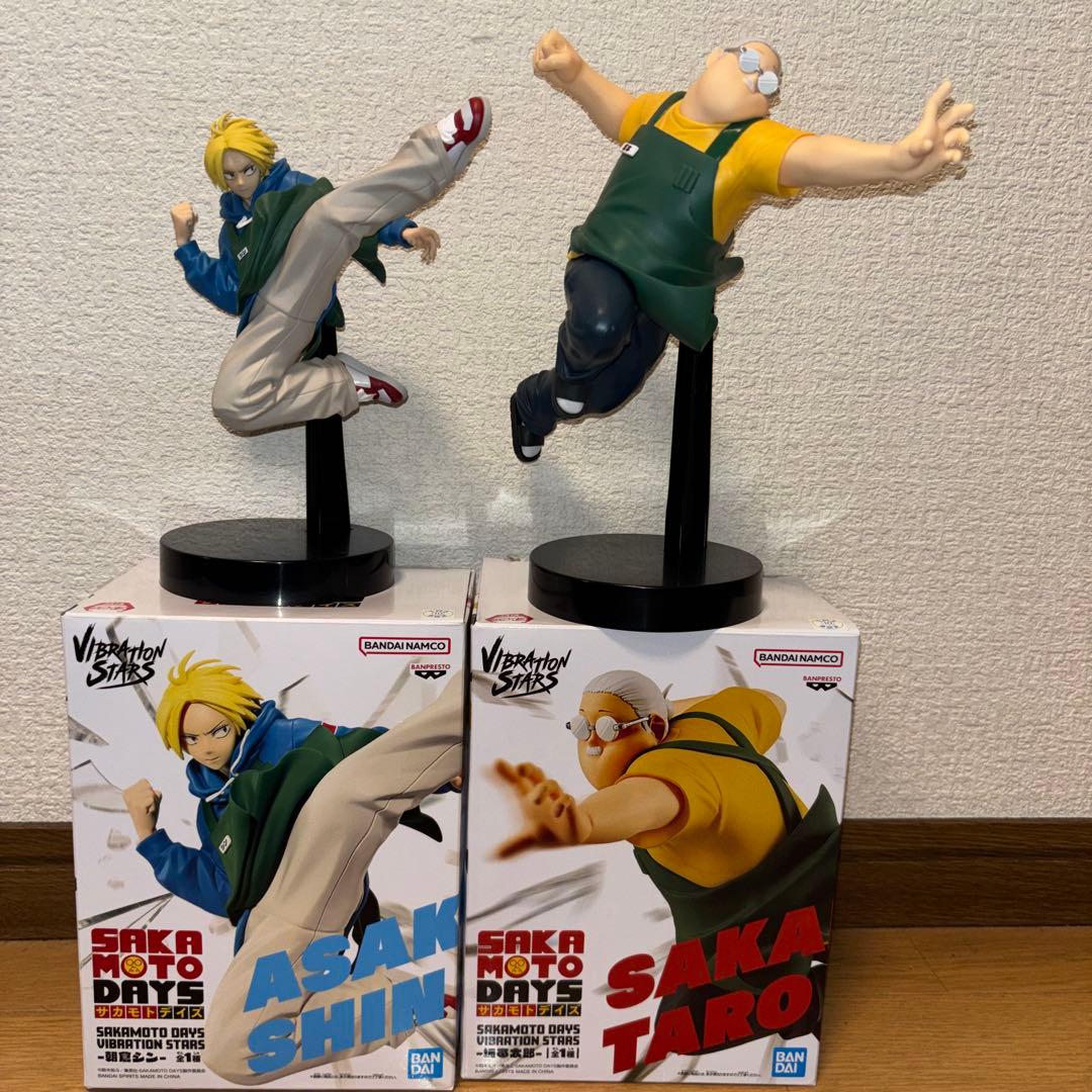 SAKAMOTO DAYS-朝倉シン-坂本太郎-フィギュア二体セット 開封済み