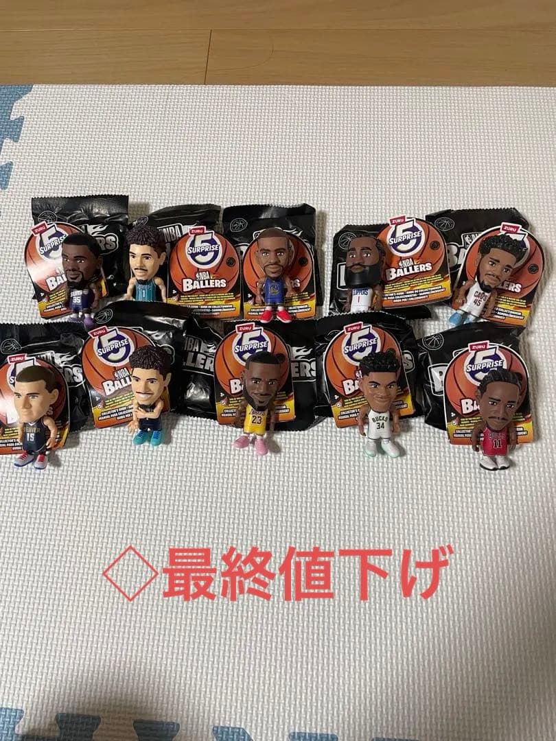 NBA Surprise Ballers フィギュア 10体セット 4個入りセット NBA Ballers ミニフィギュア NBA公式ライセンス