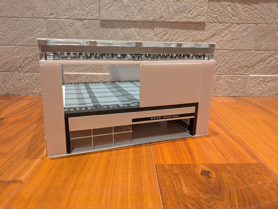 Nゲージ 自作ストラクチャー 高架駅舎 ジオラマ - メルカリ