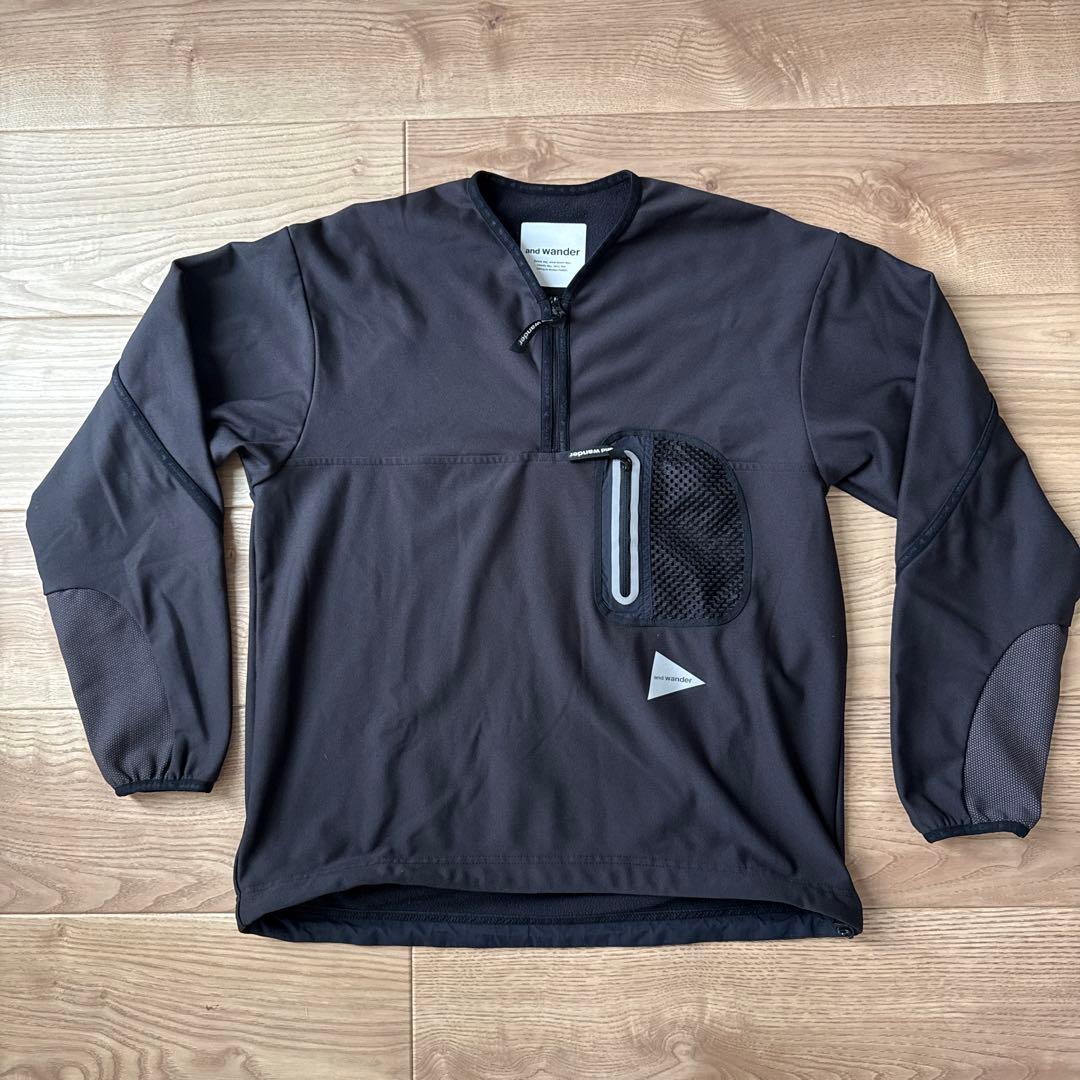 and wanderアンドワンダーlight fleece pullover L and wander (アンドワンダー) light fleece pullover / ライトフリース